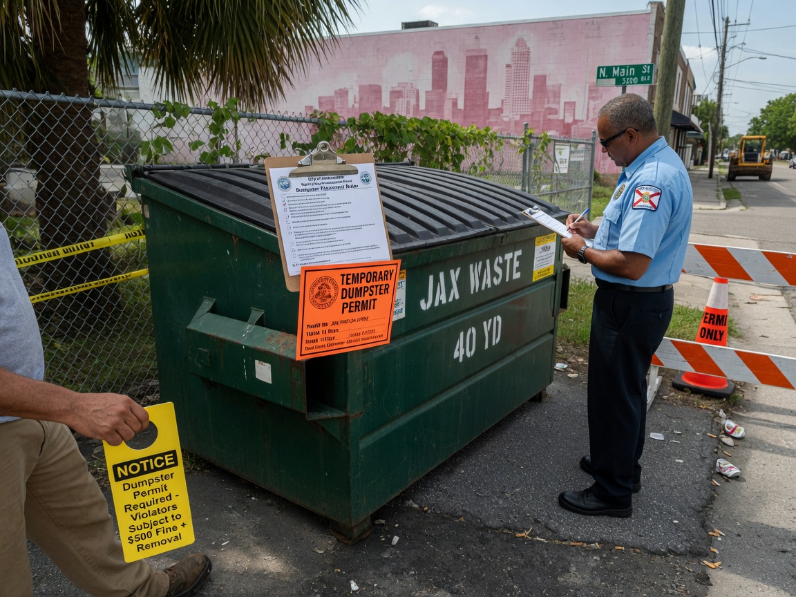 Dumpster Rental Permit Rules in Jacksonville FL