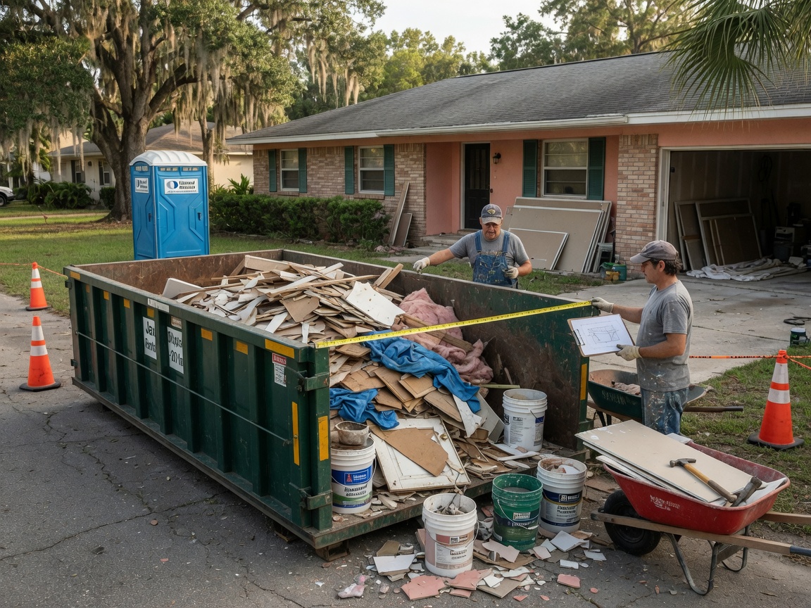 How to Size a Dumpster for Jacksonville Home Renovations
